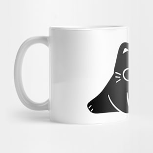 Hilarious Black Cat Presents His Playful Side Mug